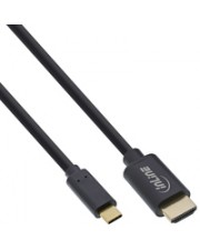 InLine USB Display Kabel Typ-C Stecker zu HDMI DP Alt Mode 4K2K schwarz Digital/Daten Digital/Display/Video Netzwerk Video/Analog 5 m (64115)
