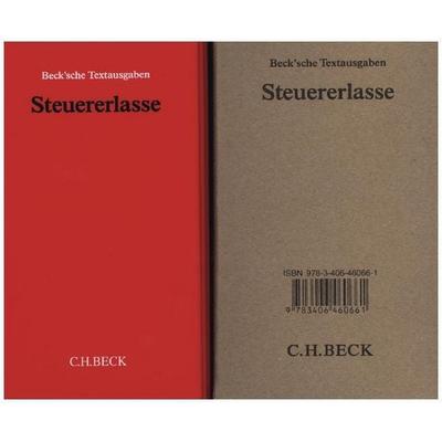 Steuererlasse (ohne Fortsetzungsnotierung). Inkl. 84. Ergänzungslieferung, Zubehör von , C.H. Beck, 978-3-406-50133-3
