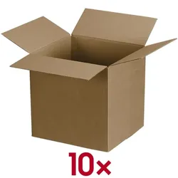 OTTO Office 10er-Pack Ordner-Versandkartons 30,63 L (groß) - 10 Stück braun, 32.5x32.5x29 cm