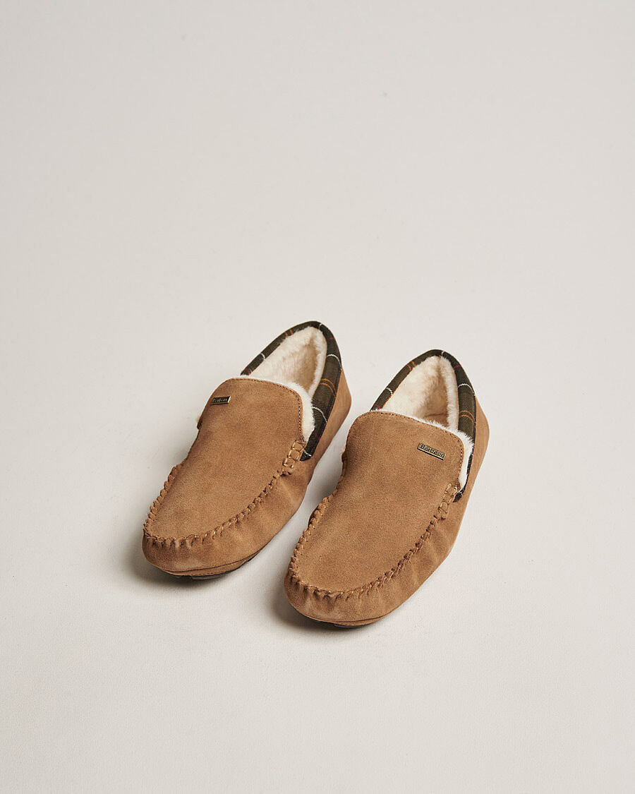 Barbour Lifestyle Monty Indoor Car Shoe Camel Suede men EU43 Brun