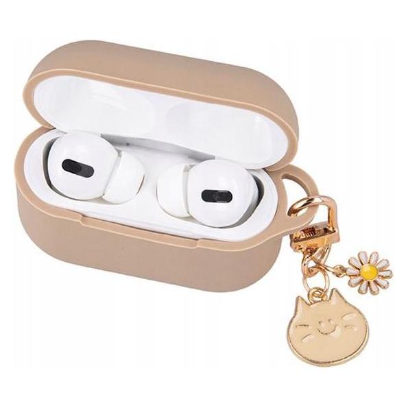OEM Tasche für Airpods Pro 2 carmel mit Anhänger (Kopfhörer Tasche) (GSM168991)