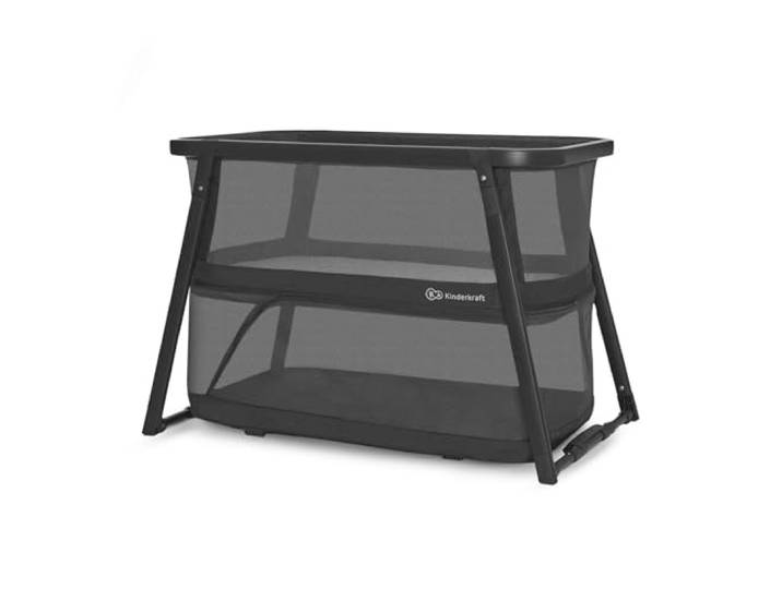 Kinderkraft SOFI Plus, Babybett, Wiege, Reisebett, ab Geburt bis 3 Jahre, bis 15 kg, schnell zusammenklappbar, perfekt für unterwegs, Baumwollbezug, 2 Laken gratis