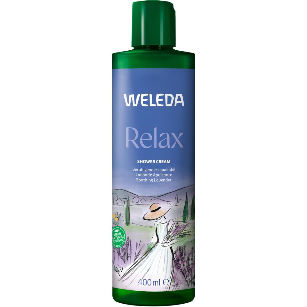 Weleda Relax Shower Cream Lavendel 400 ml Duschgel