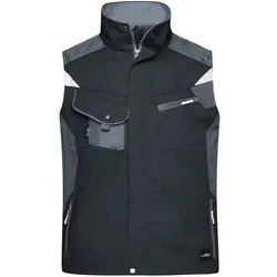 Arbeitsweste "JN822" - S - black/carbon