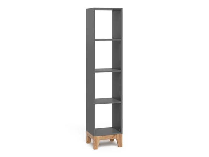 VitaliSpa Kinderregal Malia, Grau/Artisan, 35.2 x 159.5 cm geeignet zur Aufbewahrung von Büchern und Spielzeug