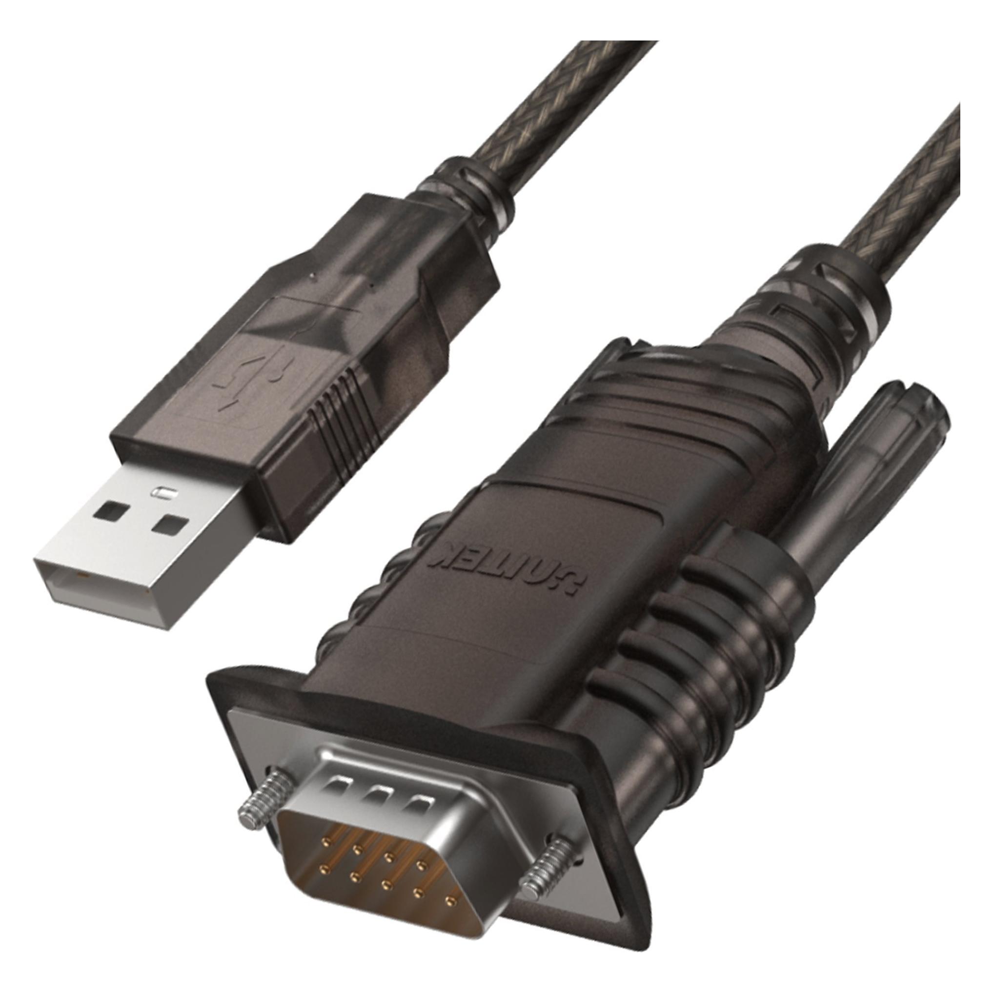 Unitek Y-108 USB v.2.0 RS232 Schwarz Kabelschnittstellen-/adapter (1.50 m) (Y-108)