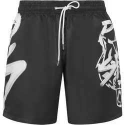 PLEIN SPORT Jogging-Shorts, Größe M in Schwarz 02