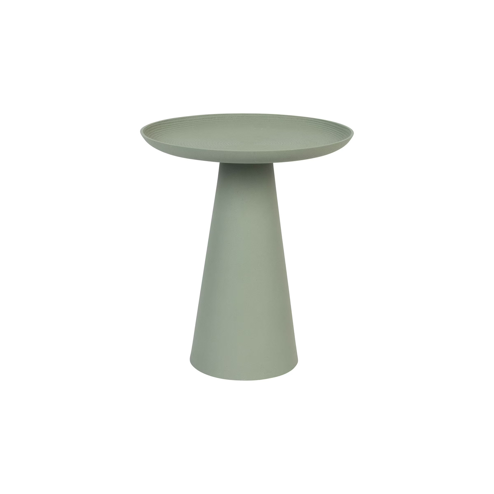 ZILT Ronde Bijzettafel Lassi - Groen - B: 39,5 cm, D: 39,5 cm, H: 45,5 cm