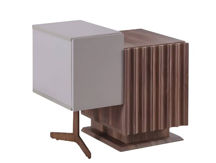 Xlmoebel Nachttisch Eleganter Nachttisch mit geräumiger Schublade und glatter Oberfläche (1-St., Nachttisch), Hergestellt in Europa