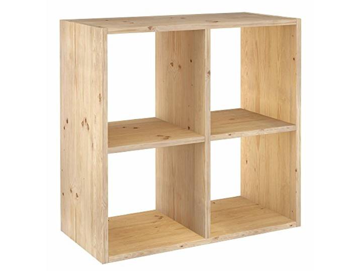 Europe & Nature Regal 2 x 2 Würfel, Holz, 70,8 x 33 x 70,8 cm