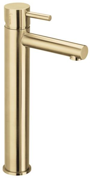 Herzbach Design iX PVD Waschtischarmatur 21.133200.2.41 L-Size, erhöhter Schaft, ohne Ablaufgarnitur, Brass Steel