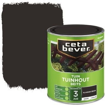 Cetabever Tuinhout Beits Dekkend Zijdeglans - Klassiekbruin
