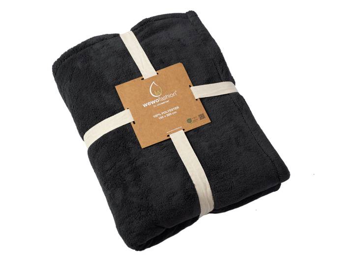 Wohndecke WEWO FASHION 9203 , grau (anthrazit), B:150cm L:200cm, Polyester, Wohndecken, Wohndecke, besonders kuschelig