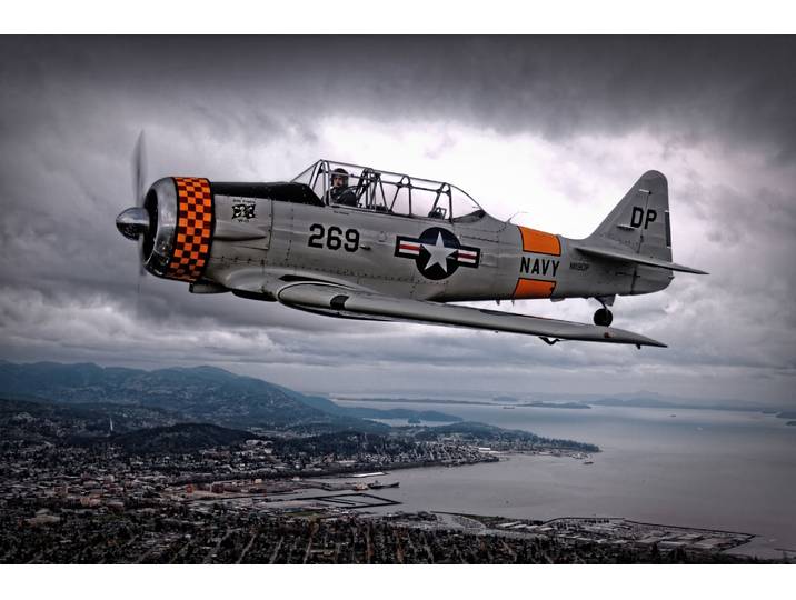 Fototapete PAPERMOON Photo-Art THOMAS T, Flieger Vintage , bunt, B:2,5m L:1,86m, Vlies, Tapeten, Fototapete
