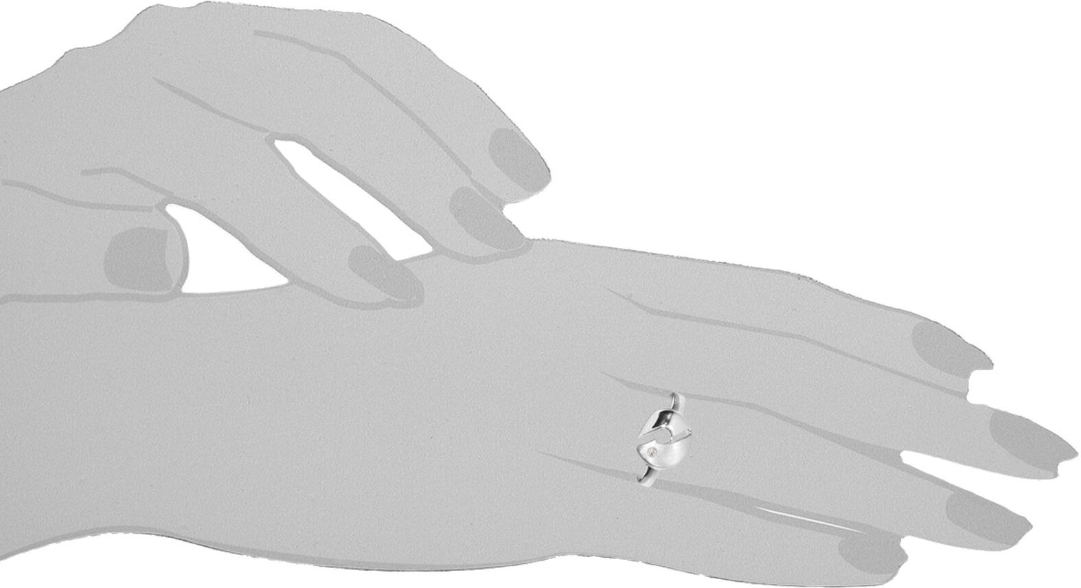 Fingerring OSTSEE-SCHMUCK "Ostsee-Schmuck Ring Rica Ring Rica" Gr. 64, silber (weiß, neutral), Fingerringe, Damen, 64 (20,4), Silber 925 (Sterlingsilber), Fingerring