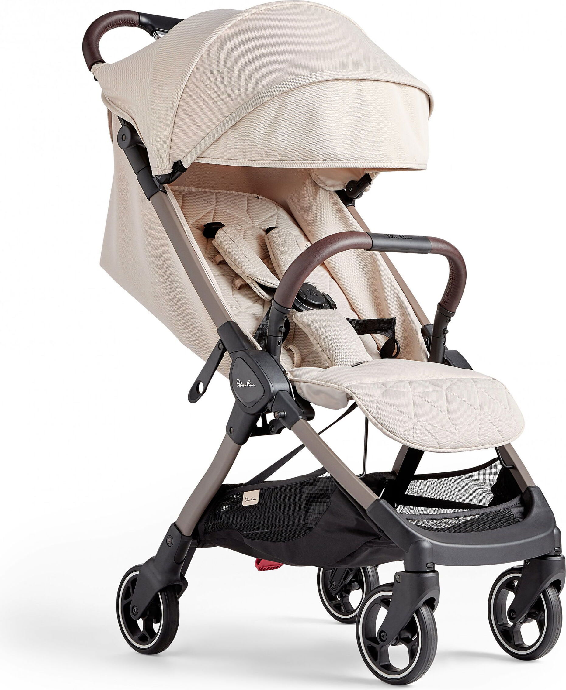 Kinderwagen Clic Mandel, Einhand-Klappfunktion, verstellbare Fußstütze und Rückenlehne, 5,95 kg