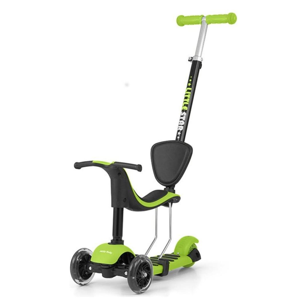Mally Children's scooter Milly Little Star 3-in-1, green (GXP-587304)