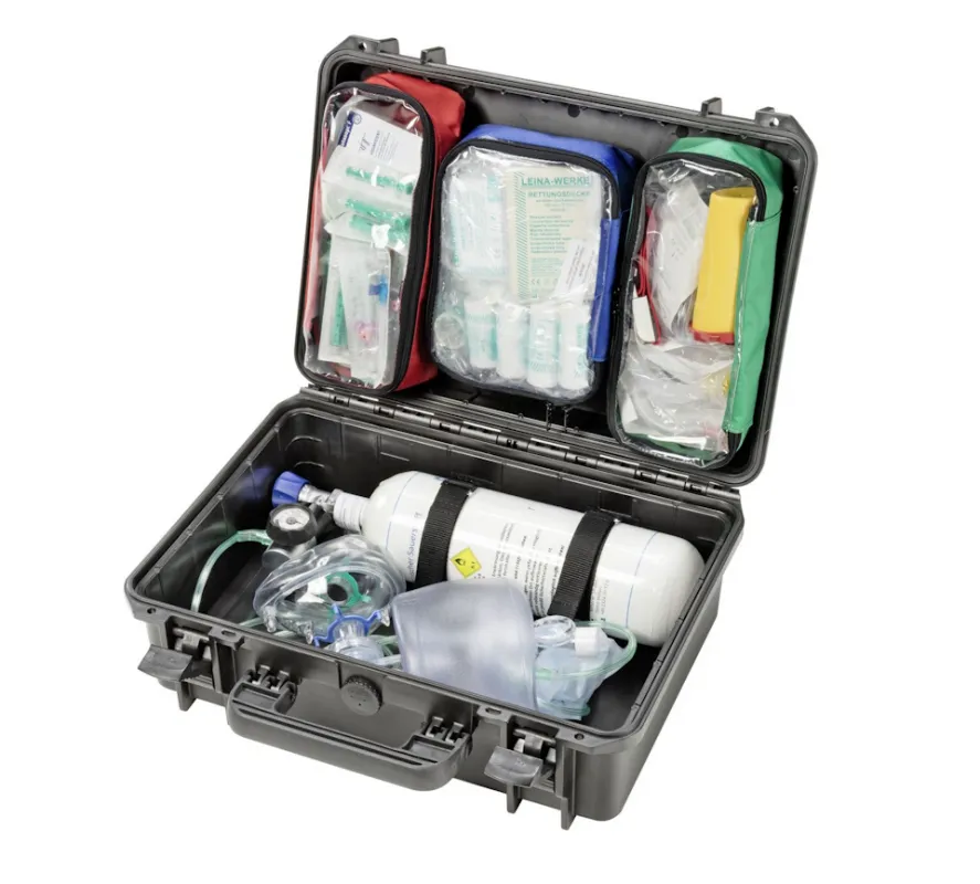 notfallkoffer.de Med. Geräte GmbH Notfallkoffer EuroCase Universal Arzt, schwarz Kunststoff, gefüllt, 46,4 x 36,6 x 17,6 cm 2033-1X-KS-G-A