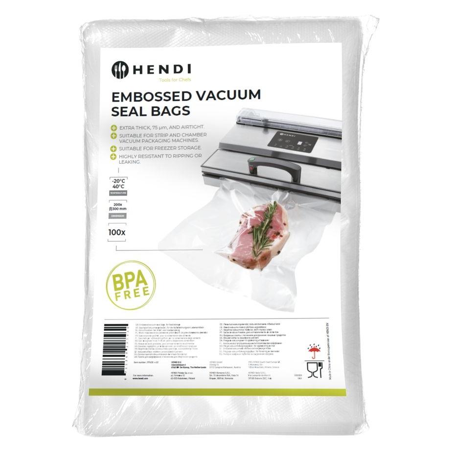 Hendi Geprägte Vakuumversiegelungsbeutel,, 100 Stk., 200x300mm (100x) (41885007)