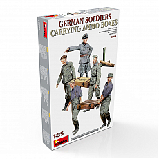 MiniArt - German Soldiers Carrying Ammo Boxes - 1:35 - 5 Figuren 310976