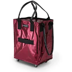 Shopper mit Rollen, medium Hulken Bag Hulken dunkelrot, Designer Alex & Yoni Sheleq, 40x56x30 cm