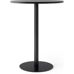 Harbour Column Stehtisch 80 cm niedrig schwarz mit linoleumbeschichteter Tischplatte