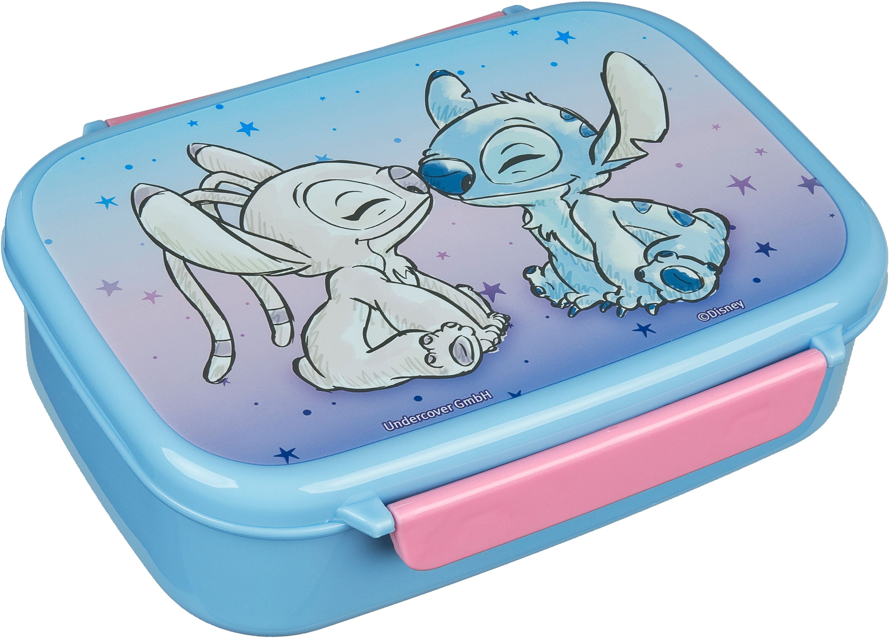 Lunchbox SCOOLI "mit Trinkflasche", Kinder, Gr. B/H/L: 13,5cm x 6cm x 18cm, bunt (lilo, stitch), Kunststoff, Lebensmittelaufbewahrungsbehälter Lunchbox lilo, stitch B/H/L: 13,5cm x 6cm x 18cm