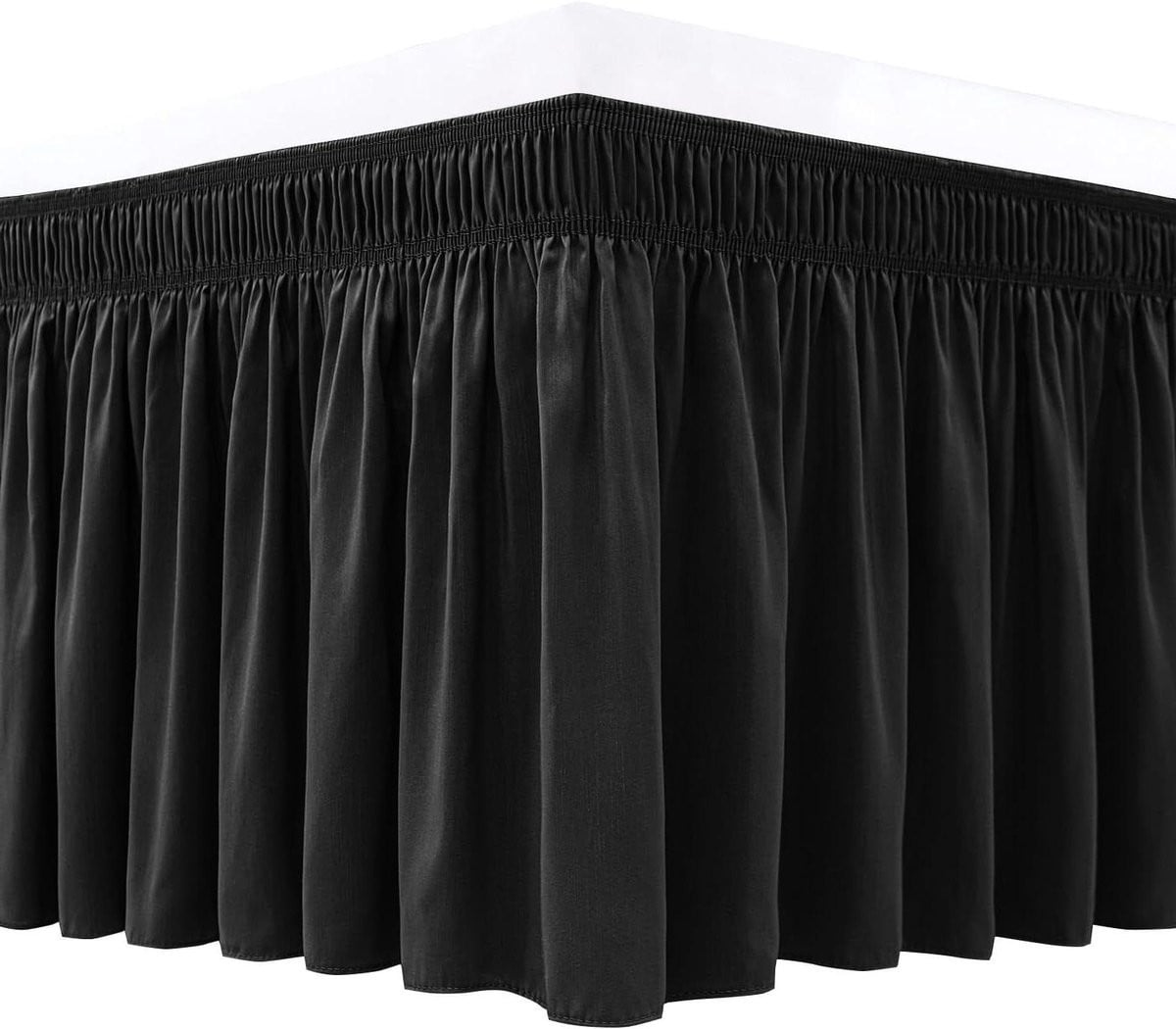 Bedrok Bedrok met ruches Queen 15 inch Zwart