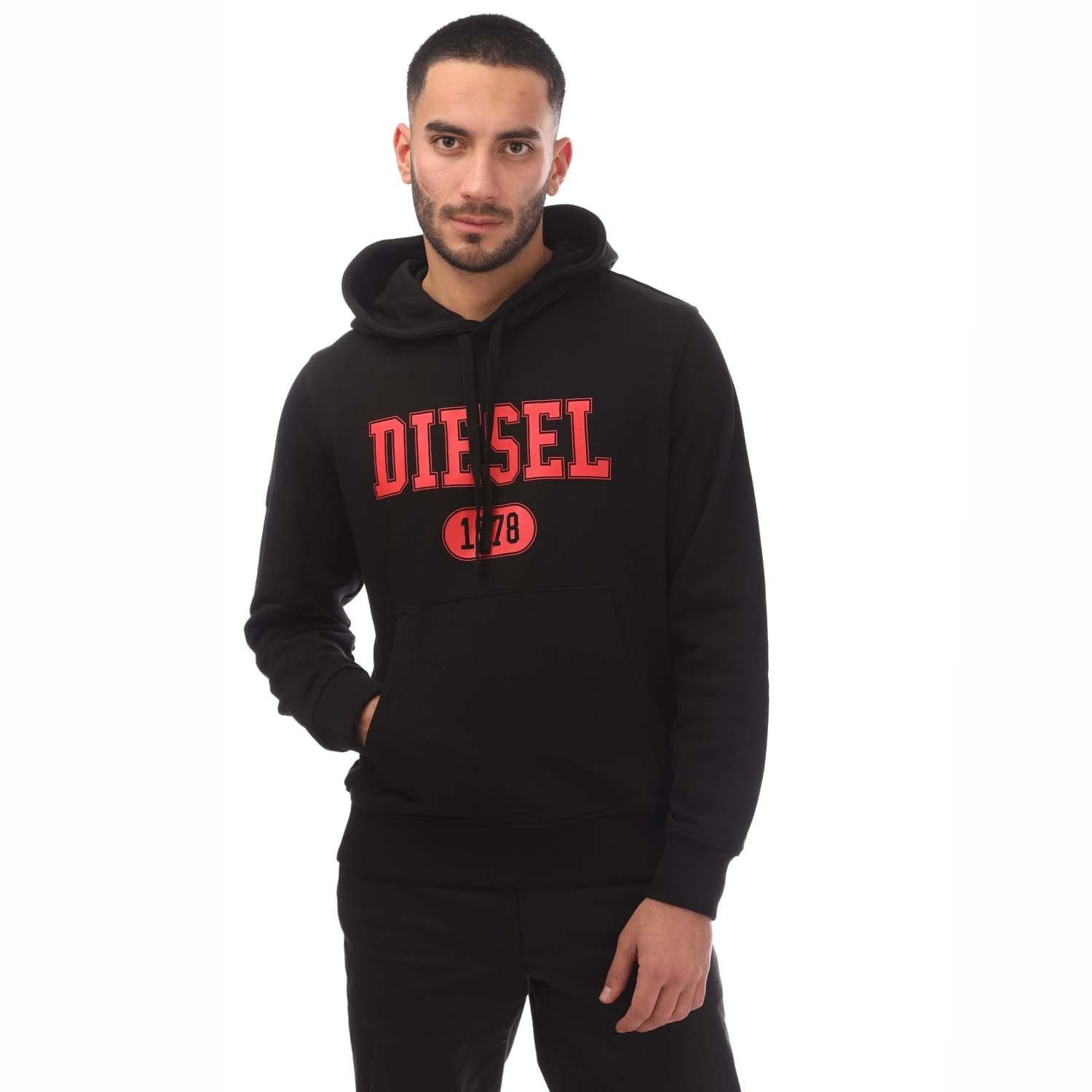 Diesel 1978 Vet Merk Logo Wit Hoodie