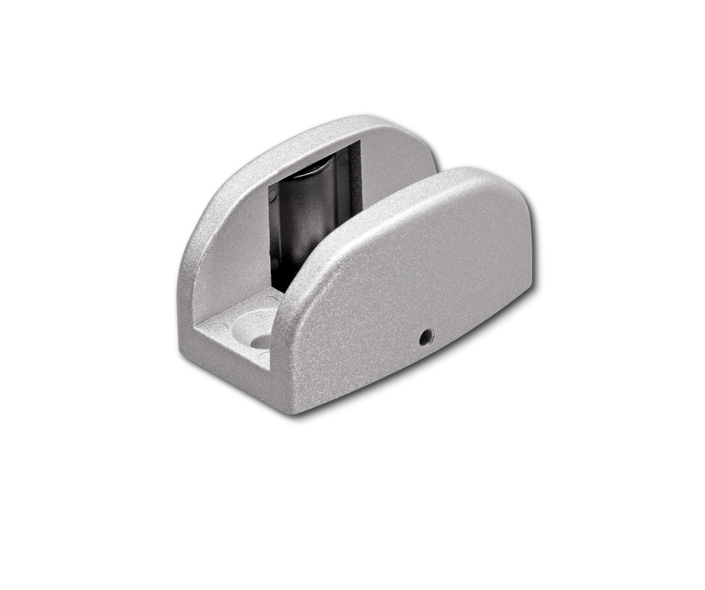 Glasbodenführung GEZE einstellbar Levolan/Perlan/Rollan, Aluminium 120417