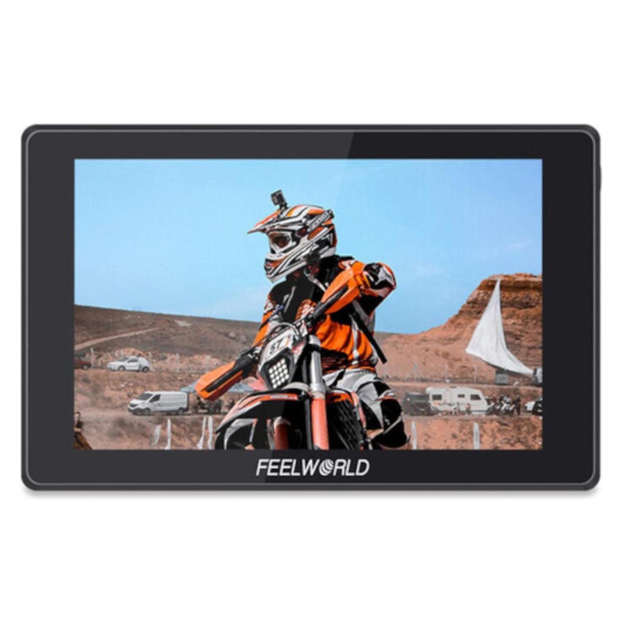 Feelworld 7" SH7 Ultra Bright 2200nit On camera Monitor SDI HDMI Cross Conversion (7", HD) (D256111)