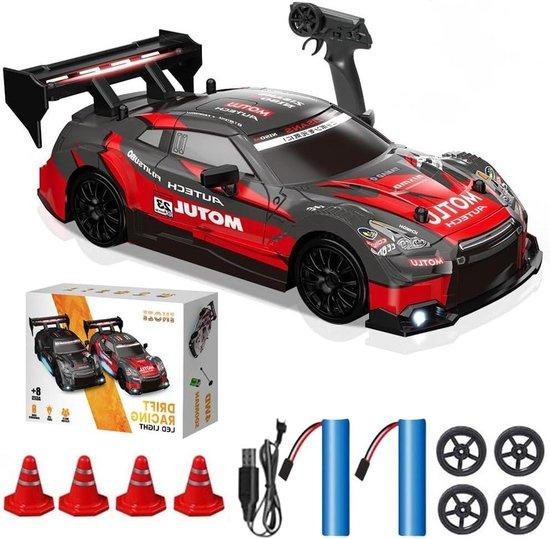 KBIBCK RC Drift Auto - Afstandsbestuurbare Auto - 1:24 Schaal - Zwart en Rood
