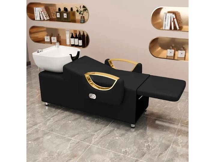 Fauteuil de Lavage Unique et Raffiné, Luxe, Mode Moderne Nordique, Fauteuil de Lavage Inclinable Ergonomique Simple, Mobilier de Salon de Coiffure
