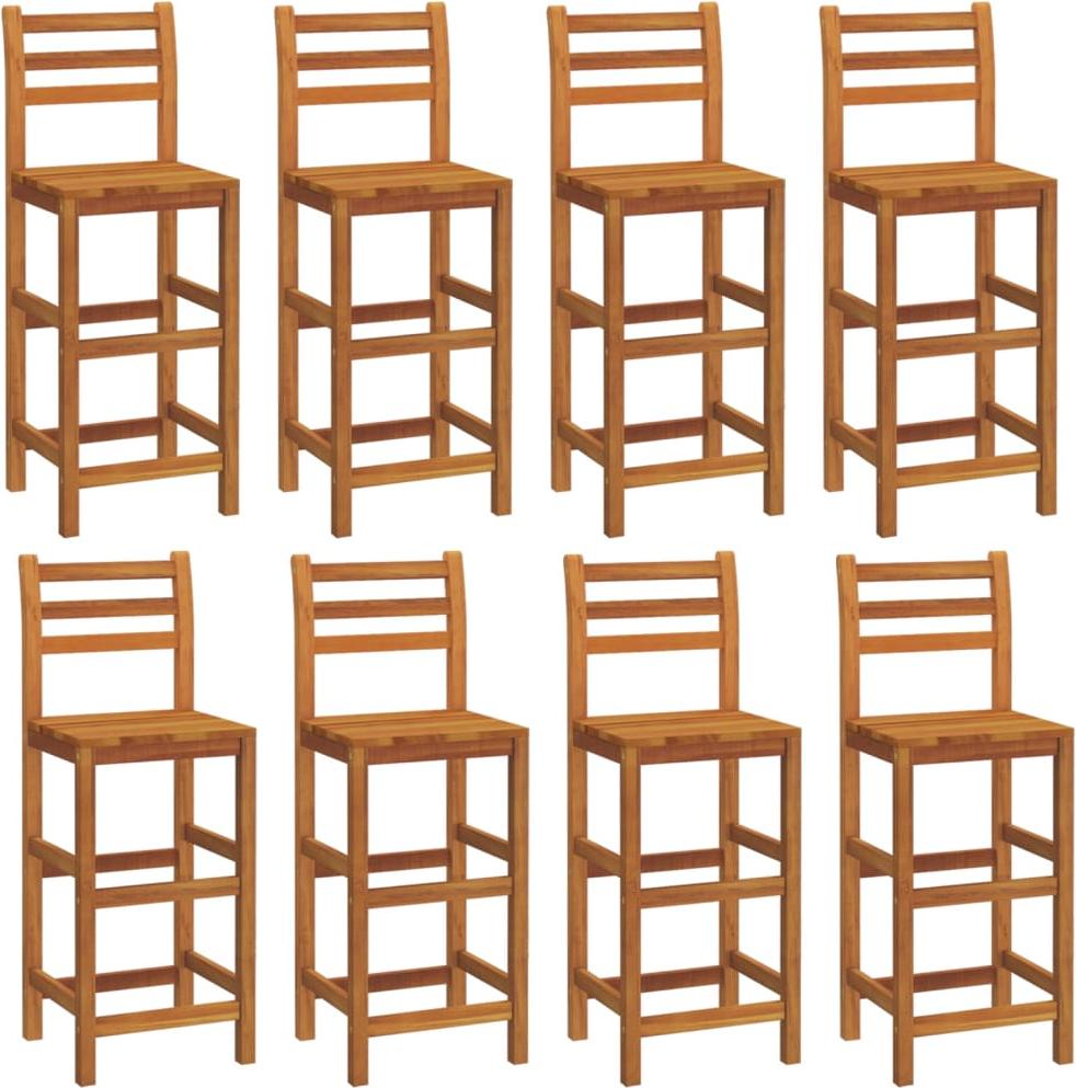 vidaXL Barhocker 8 Stk. Massivholz Akazie
