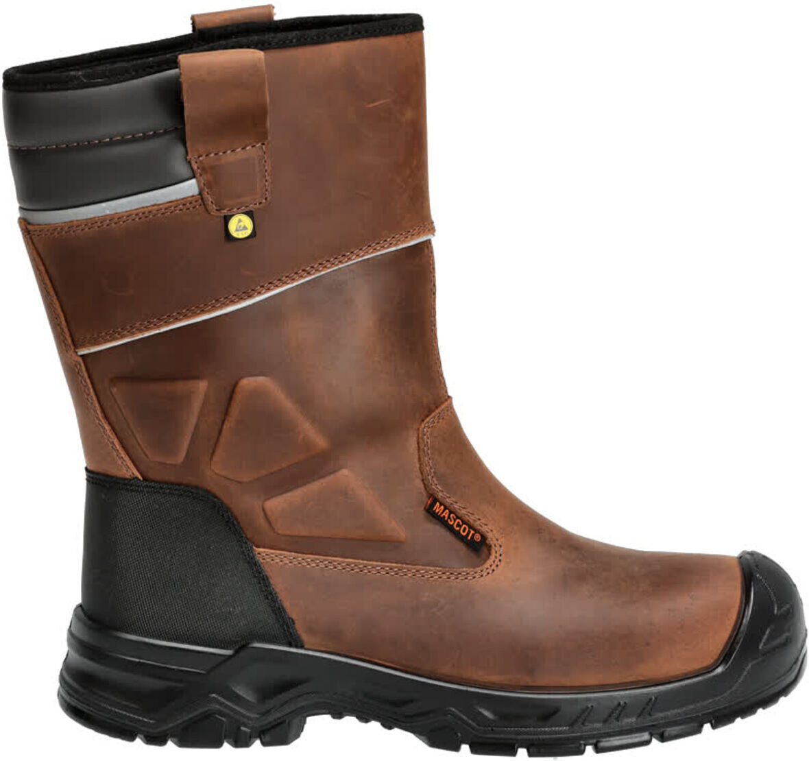 Mascot Sicherheitsstiefel Sicherheits-Riggerboot S3S Größe 1044 nussbraun/schwarz (F1003-715-5409-1044)