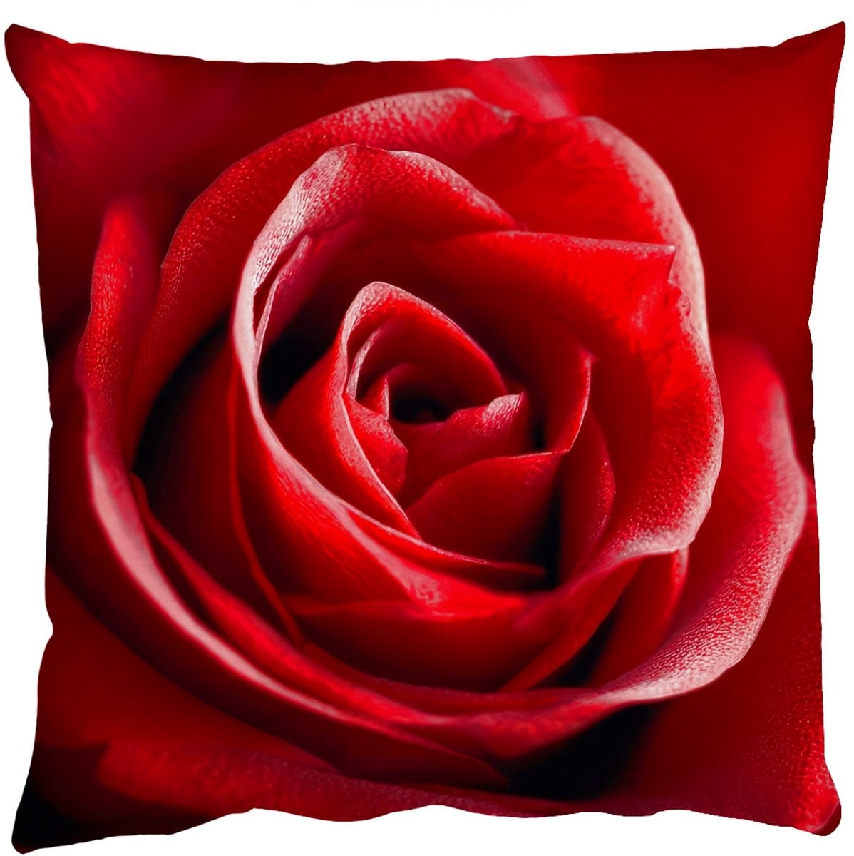 PillowMonkey Sierkussen met Roosmotief - Rood - 60 x 60 cm