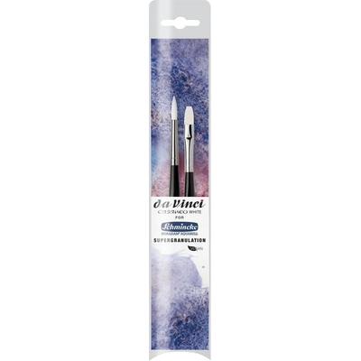 da Vinci Pinselset CASANEO WHITE Supergranulation, Aquarell, 2er Set