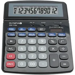 Olympia 2504 Taschenrechner Desktop Finanzrechner Schwarz, Blau, Grau