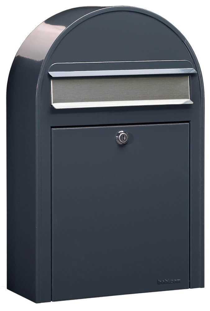 Bobi Brievenbus Classic S 7016 i Wandmontage Donkergrijs