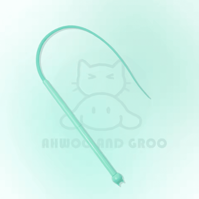 Inspire Curations WiggleTail Interactive Cat Teaser Wand With Bell green
