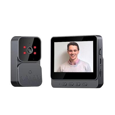 Kabellose Video-Türklingel mit 4,3-Zoll-IPS-Bildschirm, 2,4-GHz-Funkübertragung, intelligente HD-Video-Türklingel für Villen, Häuser, Büros und Wohnungen