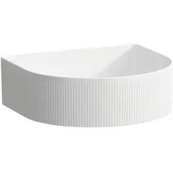 LAUFEN Sonar Waschtisch-Schale H8123430001121 41x36,5cm, mit Textur, ohne Hahnloch, ohne Überlauf, weiß