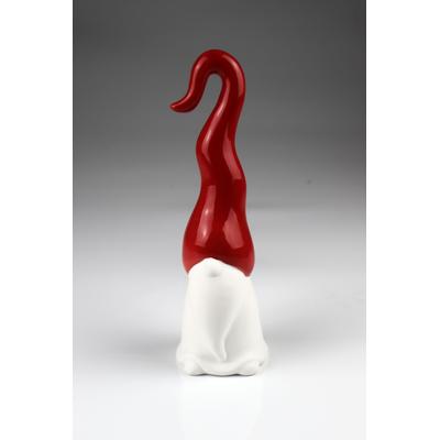 LED Dekofigur AM DESIGN "Keramik-Wichtel", rot (weiß), H:18cm L:6cm, Leuchten, 2 er Set, 6x18 cm