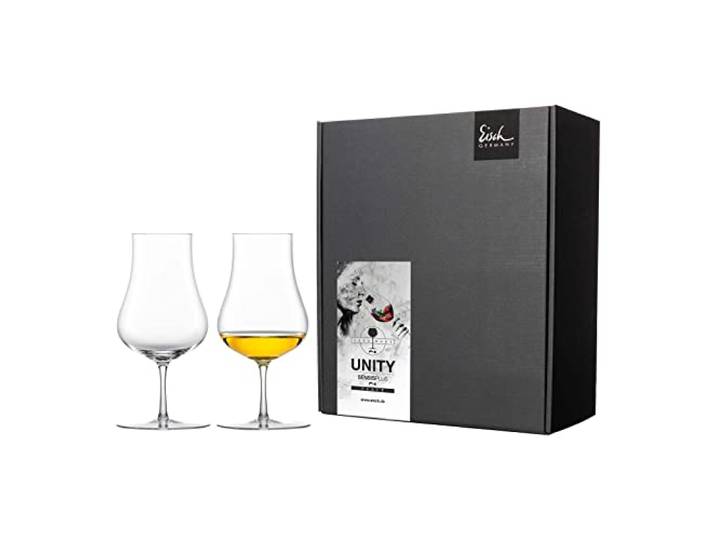 Eisch Malt Whiskygläser Unity SensisPlus, 2er Set im Geschenkkarton, 230 ml, Handgefertigte Nosing-Gläser, Spülmaschinenfest