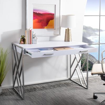 SAFAVIEH Elaine 21.6-Inch Wood drawer Desk, Modern