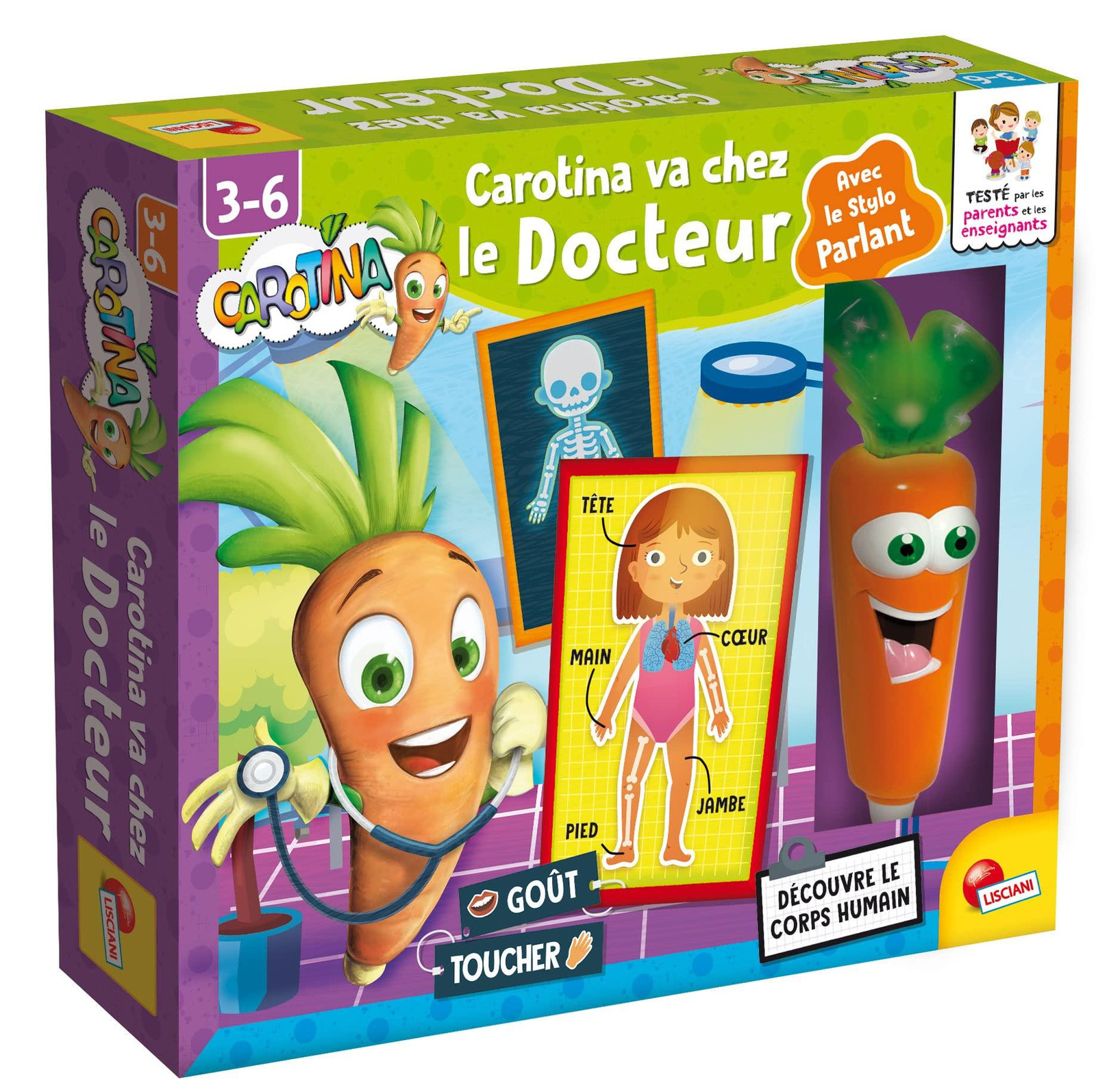 Lisciani Giochi Leerzaam spel Carotina gaat naar de dokter