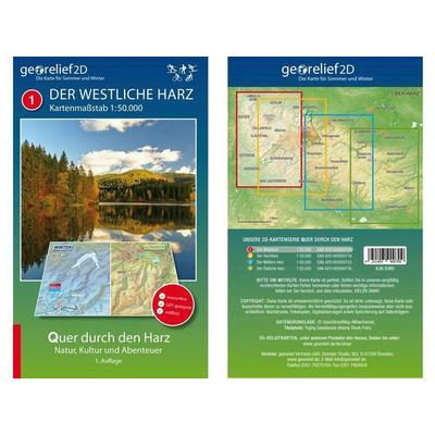 Wanderkarte Der Westliche Harz 1:50.000, Karte von Andre Markgraf,Mario Engelhardt, Georelief Vertriebs GbR