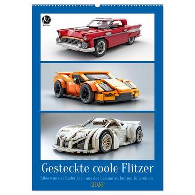 Gesteckte coole Flitzer (Wandkalender 2026 DIN A2 hoch), CALVENDO Monatskalender