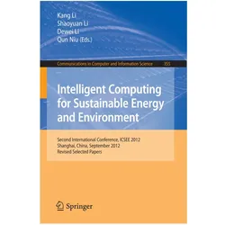 Intelligent Computing for Sustainable Energy and Environment, Fachbücher von Dewei Li et al, Qun Niu, Kang Li, Shaoyuan Li