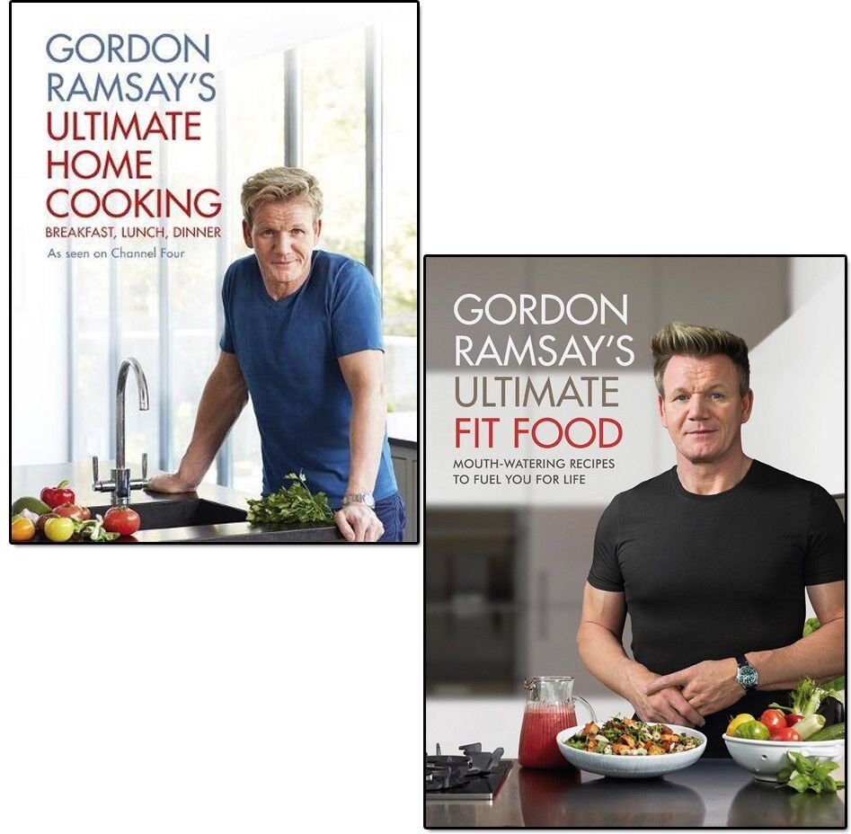 HODDER PUBLISHING Gordon Ramsay Ultimate Fit Food and Ultimate Home Cooking 2 Books Collection Set